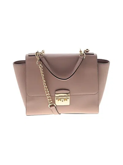 Pre-owned Michael Michael Kors Leather Satchel In Pink