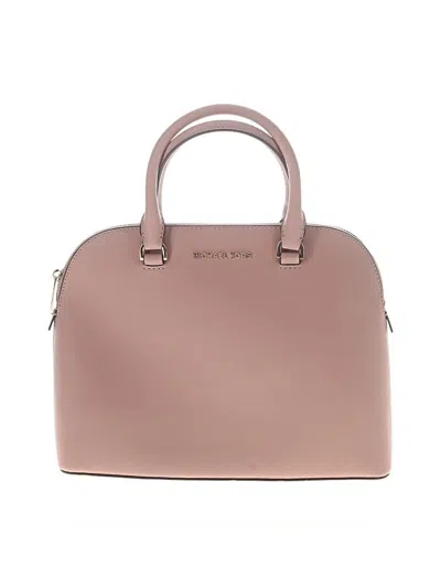 Pre-owned Michael Michael Kors Leather Satchel In Pink