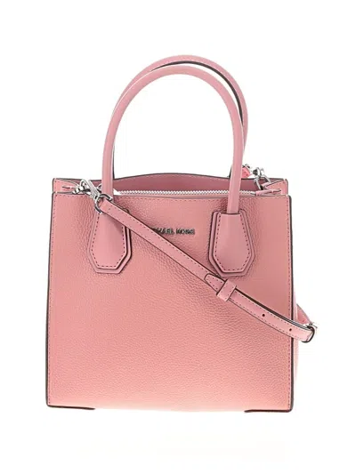 Pre-owned Michael Michael Kors Leather Satchel In Pink
