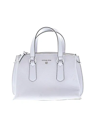 Pre-owned Michael Michael Kors Leather Satchel In Purple