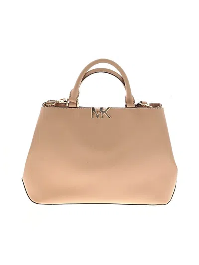 Pre-owned Michael Michael Kors Leather Satchel In Tan
