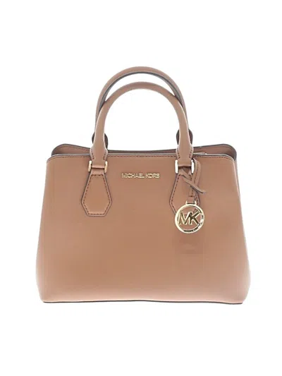 Pre-owned Michael Michael Kors Leather Satchel In Tan