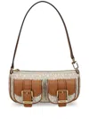 Michael Michael Kors Leather Shoulder Bag In 褐色