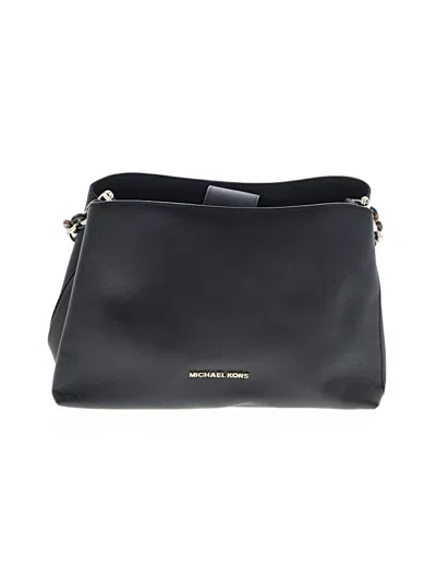 Pre-owned Michael Michael Kors Leather Shoulder Bag In Black