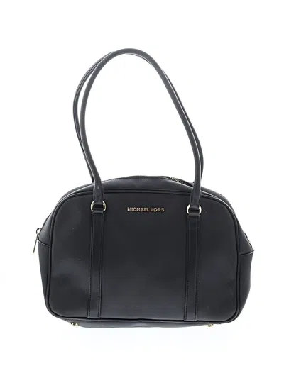 Pre-owned Michael Michael Kors Leather Shoulder Bag In Black