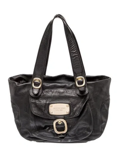 Pre-owned Michael Michael Kors Leather Shoulder Bag In Black