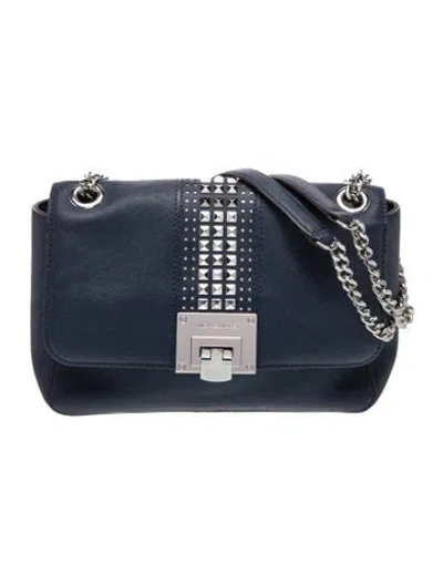 Pre-owned Michael Michael Kors Leather Shoulder Bag In Blue