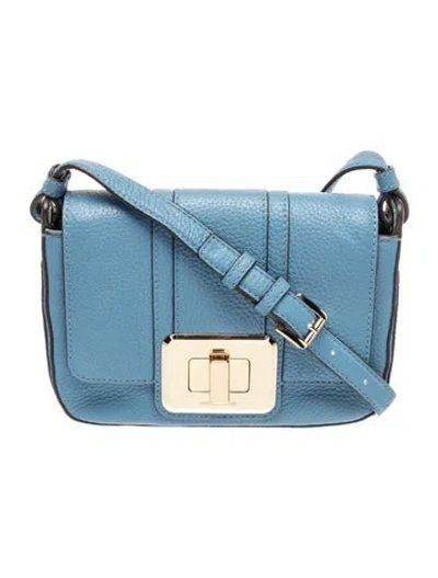Pre-owned Michael Michael Kors Leather Shoulder Bag In Blue