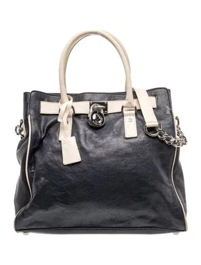 Pre-owned Michael Michael Kors Leather Shoulder Bag In Blue