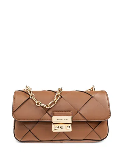 Michael Michael Kors Leather Shoulder Bag In Brown
