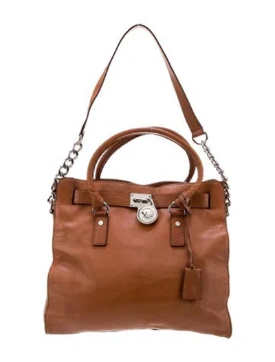 Pre-owned Michael Michael Kors Leather Shoulder Bag In Brown