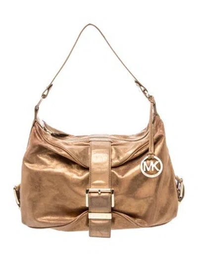 Pre-owned Michael Michael Kors Leather Shoulder Bag In Brown