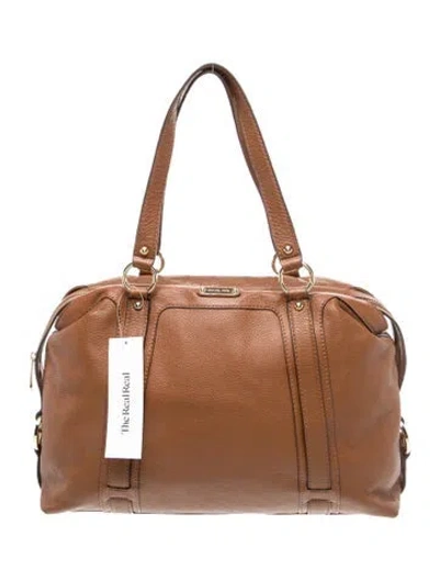Pre-owned Michael Michael Kors Leather Shoulder Bag In Brown