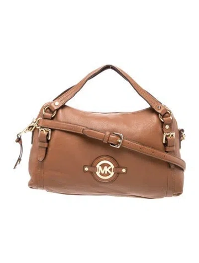 Pre-owned Michael Michael Kors Leather Shoulder Bag In Brown
