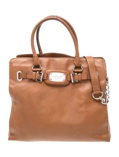 Pre-owned Michael Michael Kors Leather Shoulder Bag In Brown