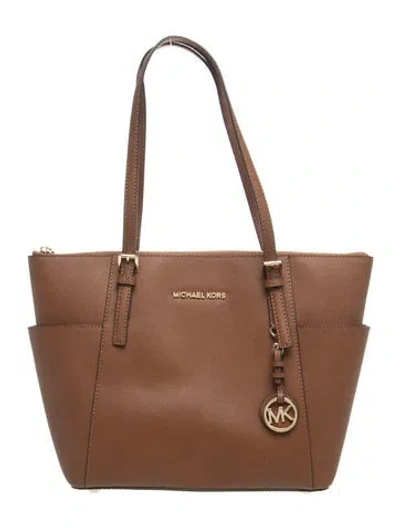 Pre-owned Michael Michael Kors Leather Shoulder Bag In Brown