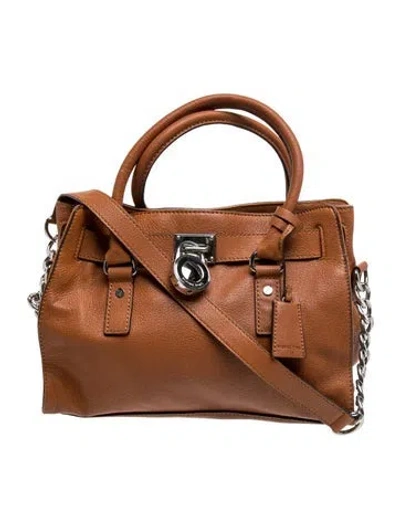 Pre-owned Michael Michael Kors Leather Shoulder Bag In Brown