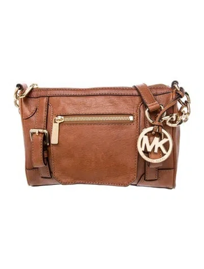 Pre-owned Michael Michael Kors Leather Shoulder Bag In Brown