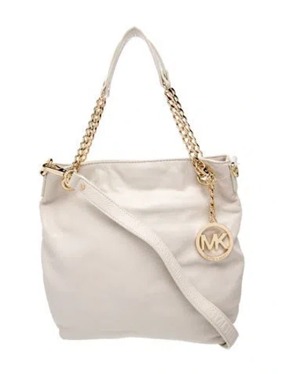 Pre-owned Michael Michael Kors Leather Shoulder Bag In Neutral