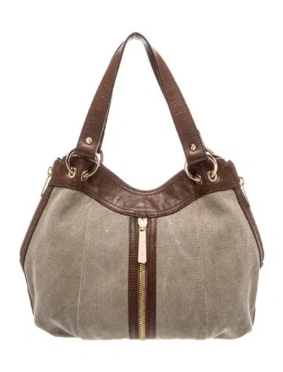 Pre-owned Michael Michael Kors Leather Shoulder Bag In Neutral