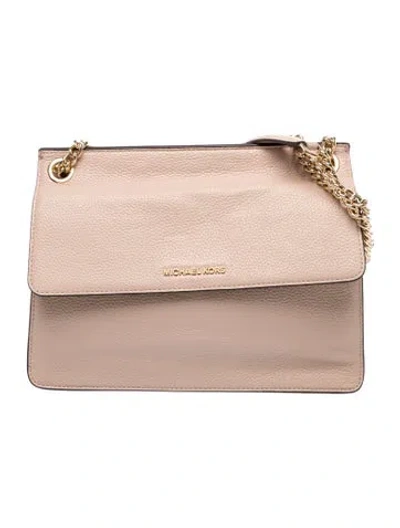 Pre-owned Michael Michael Kors Leather Shoulder Bag In Neutral