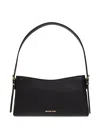 Michael Michael Kors Leather Shoulder Bag In Black