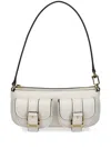 Michael Michael Kors Leather Shoulder Bag In White