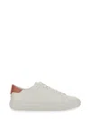 Michael Michael Kors White Cow Leather Sneakers With Textured Sole