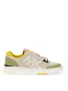 Michael Michael Kors Leather Sneakers With Contrasting Sole In Multicolour