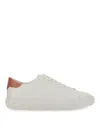 Michael Michael Kors White Cow Leather Sneakers With Textured Sole In White