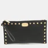 MICHAEL MICHAEL KORS MICHAEL MICHAEL KORS LEATHER STUDDED LOGO WRISTLET POUCH