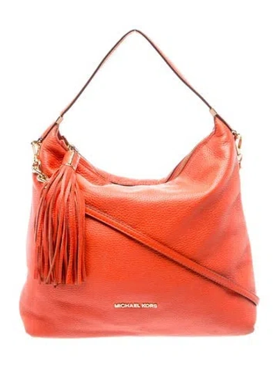 Pre-owned Michael Michael Kors Leather Top Handle Bag In Multi