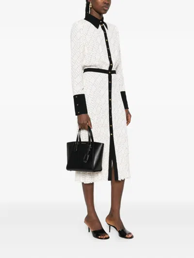 Michael Michael Kors Leather Top-handle Tote Bag In Black