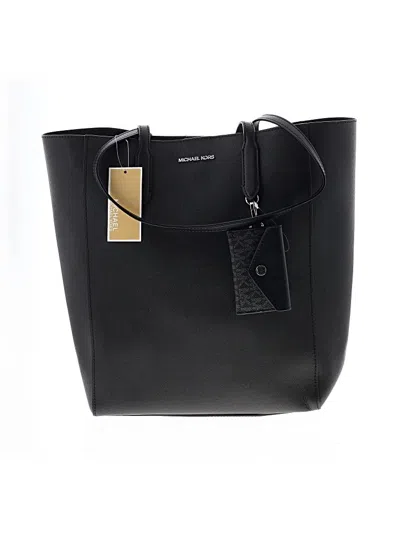 Michael Michael Kors Leather Tote Bag In Black