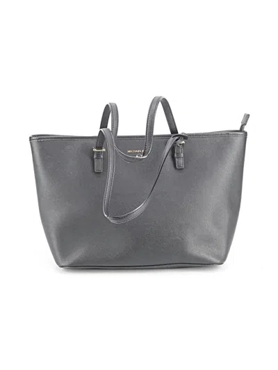 Pre-owned Michael Michael Kors Leather Tote Bag In Black