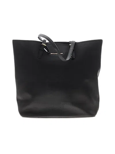 Pre-owned Michael Michael Kors Leather Tote Bag In Black