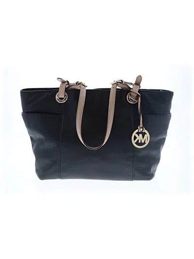 Pre-owned Michael Michael Kors Leather Tote Bag In Black