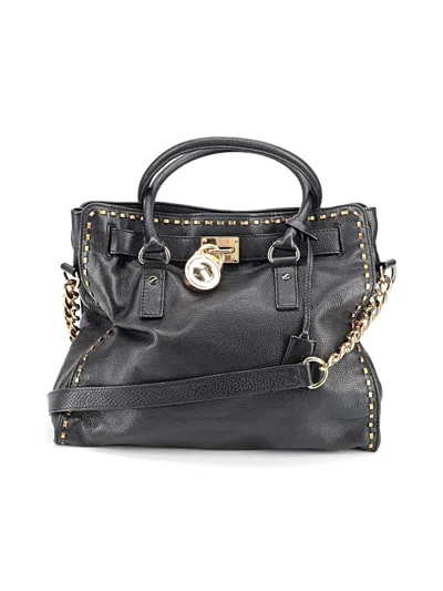 Pre-owned Michael Michael Kors Leather Tote Bag In Black