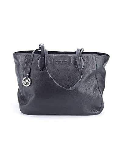 Pre-owned Michael Michael Kors Leather Tote Bag In Black
