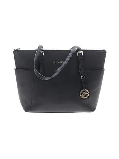 Pre-owned Michael Michael Kors Leather Tote Bag In Black