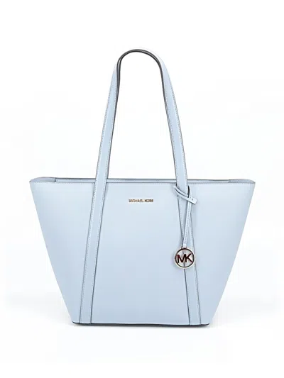 Michael Michael Kors Leather Tote Bag In Blue
