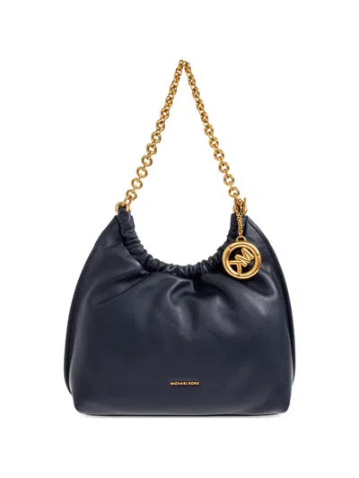 Michael Michael Kors Leather Tote Bag In Blue