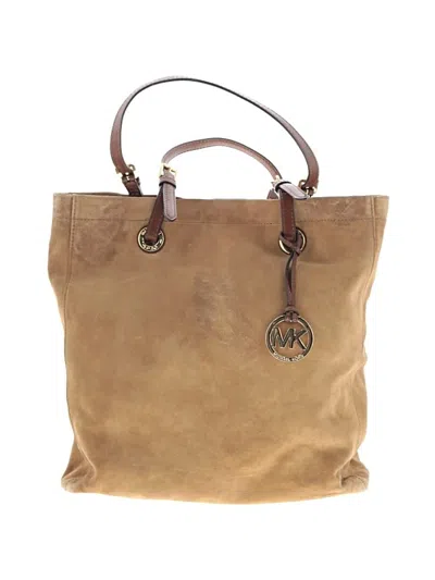 Pre-owned Michael Michael Kors Leather Tote Bag In Brown