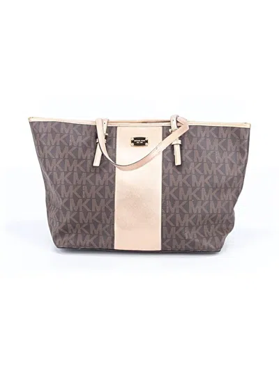 Pre-owned Michael Michael Kors Leather Tote Bag In Brown