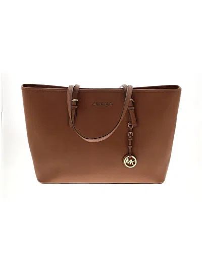 Pre-owned Michael Michael Kors Leather Tote Bag In Brown