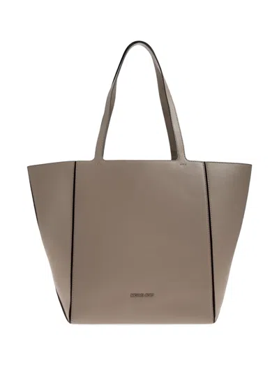 Michael Michael Kors Leather Tote Bag In Neutral