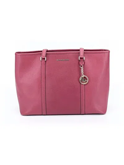 Pre-owned Michael Michael Kors Leather Tote Bag In Pink