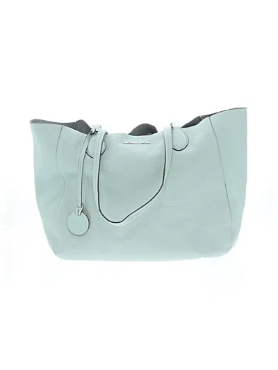 Pre-owned Michael Michael Kors Leather Tote Bag In Teal