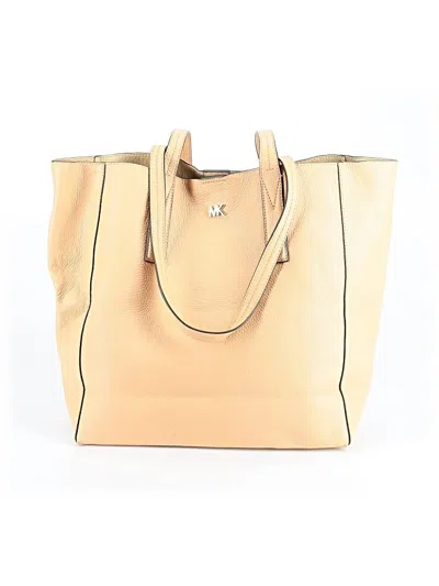 Michael Michael Kors Leather Tote Bag In White