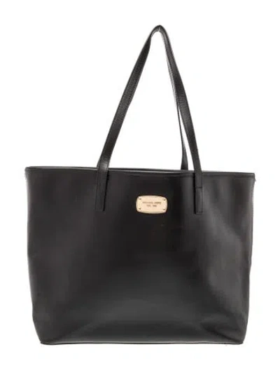 Pre-owned Michael Michael Kors Leather Tote In Black